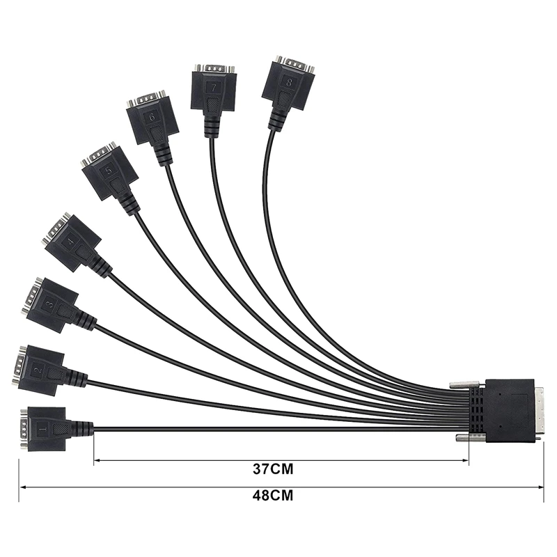 Плата расширения PCIE на 8 портов RS232, Последовательная плата PCI-E X1 на 8 портов DB9, Плата контроллера PCI-Express с 8 чипсетами