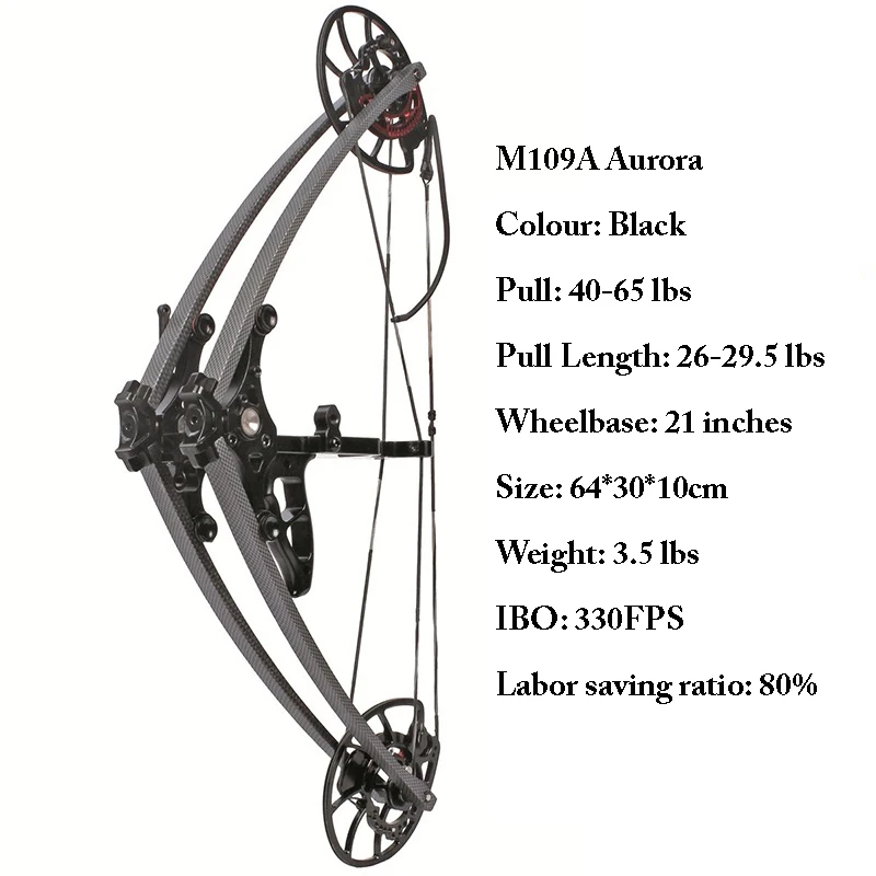 Регулируемый Составной Шкив M109A Aurora Весом 40-65 фунтов Треугольный Лук Составной Лук Набор Для охоты на открытом воздухе, Тренировочный лук для стрельбы из лука
