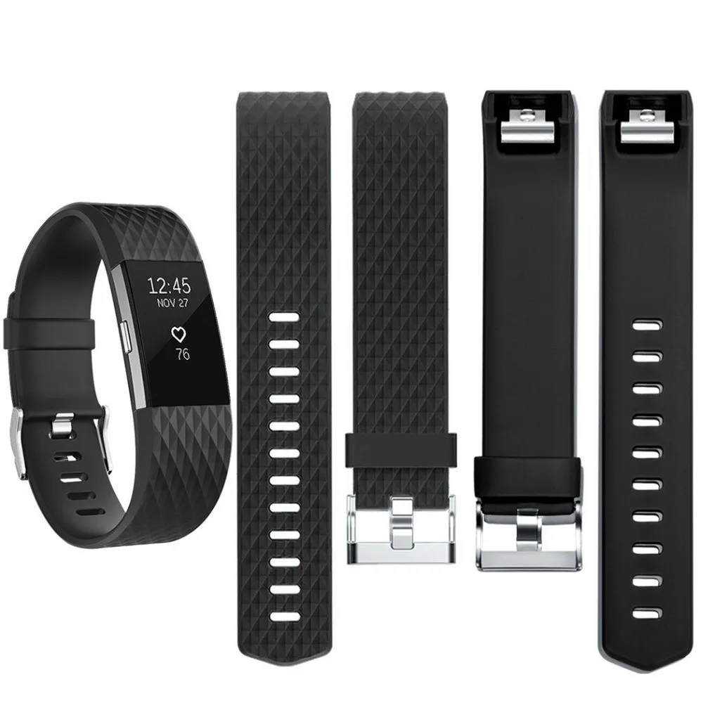 Ремешок для часов Fitbit Charge 2, браслет, силиконовые сменные ремешки, браслет для аксессуаров для умных часов Fitbit Charge 2