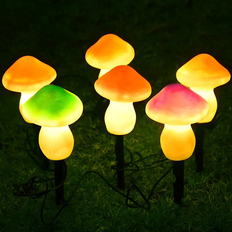 Солнечные грибовидные фонари, 8 режимов освещения дорожек, уличный декор, Сказочный солнечный гирлянда для сада, заднего двора, газона, вечеринки, Рождества