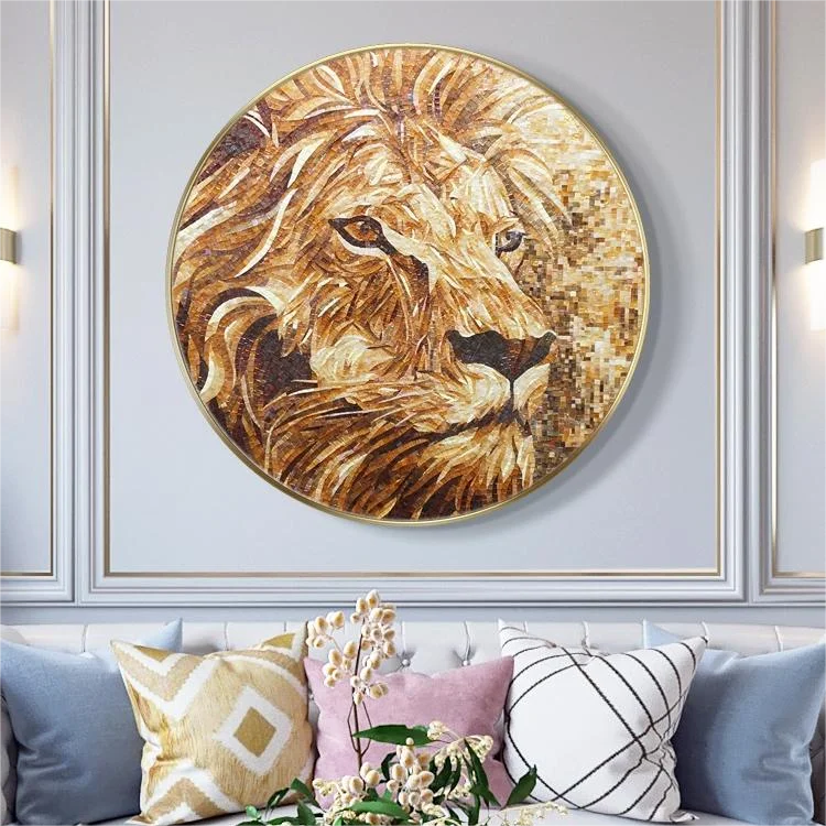Стеклянная мозаика с животными, головоломка с изображением льва, Китайская заводская компания
