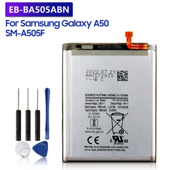 Сменный аккумулятор EB-BA505ABU для Samsung Galaxy A50 A505F SM-A505F EB-BA505ABN A30 A30s SM-A205FN Перезаряжаемый 4000 мАч
