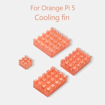 Радиатор для Orange Pi 5 Радиаторов из меди/алюминия Комплекты кулеров пассивного охлаждения Процессорный кулер 4 шт./упак.