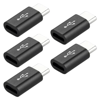 5 шт. разъем USB Type C 3.1 для подключения к Micro USB конвертер USB-C mini высокоскоростной адаптер высокого качества для телефона