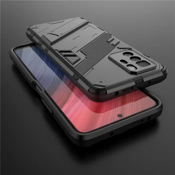 Для Xiaomi Poco X3 GT Чехол Противоударный Бампер Кронштейн Подставка Держатель Полная Защита Брони Чехол Для Телефона Poco X3 GT Pro Case