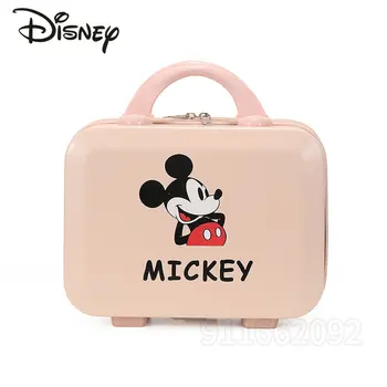 Disney Mickey, Новый женский портативный чехол для переноски, косметичка для путешествий элитного бренда, Оригинальная Мини-косметичка большой емкости