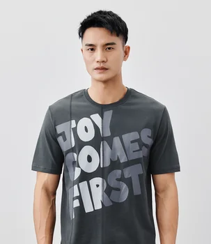 W4678- летняя новая мужская футболка с коротким рукавом и принтом