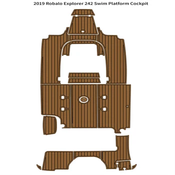 2019 Robalo Explorer 242, платформа для плавания, кокпит, коврик для лодки из вспененного тика EVA, коврик для пола