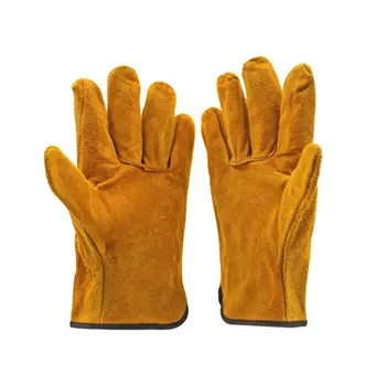 Рабочие перчатки, перчатки сварщика, защитные перчатки от перегрева, ручные инструменты, Огнестойкая прочная коровья кожа для сварки металла, 1 Пара XL