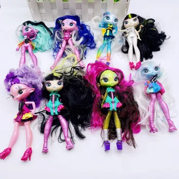 3шт Una Poem Monster Куклы для Девочки DIY Подарок на День Рождения 16 см Novi Star Кукла с Длинными Волосами Игрушка с Одеждой