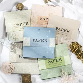 6 упаковок/лот, серия On Time Paper, ретро креативное украшение, бумажный блокнот 