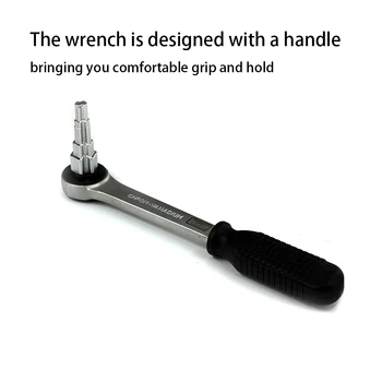 Ручка с храповиком 10-21 мм, хромированный ключ для радиатора, Храповой ключ, Клапаны для радиаторов, Домашние Ниппели, Заглушки для бака