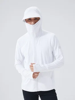 Летние пальто с защитой от ультрафиолетового излучения UPF 50 +, мужская ультралегкая спортивная одежда, Верхняя одежда с капюшоном, Мужские ветровки, повседневные куртки