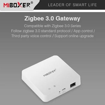Miboxer ZB-Box2 Zigbee 3.0 Проводной интеллектуальный контроллер шлюза App control/Стороннее голосовое управление онлайн-обновление 5V 1A (Micro USB)