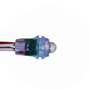 50X Красный 12 мм светодиодный струнный светильник DC5V, водонепроницаемый IP68, Бесплатная доставка