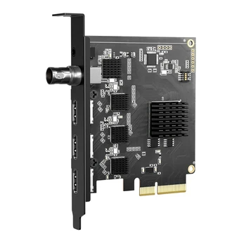 4-Канальная SDI/HDMI-совместимая Карта Видеозахвата 1080P 60Hz Широковещательная Карта PCI Express HD OBS Vmix Wirecast Потоковая передача