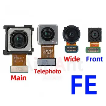 Оригинальная задняя/фронтальная камера для Samsung Galaxy S20 S21 FE 20FE S21FE Основная задняя телеобъективная широкая камера Гибкий кабель