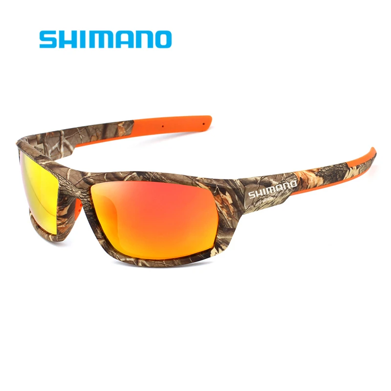 Shimano Мужские женские поляризованные очки для рыбалки, уличные солнцезащитные очки с защитой от ультрафиолета HD, Велосипедные очки, Спортивные очки для скалолазания, Очки для рыбалки