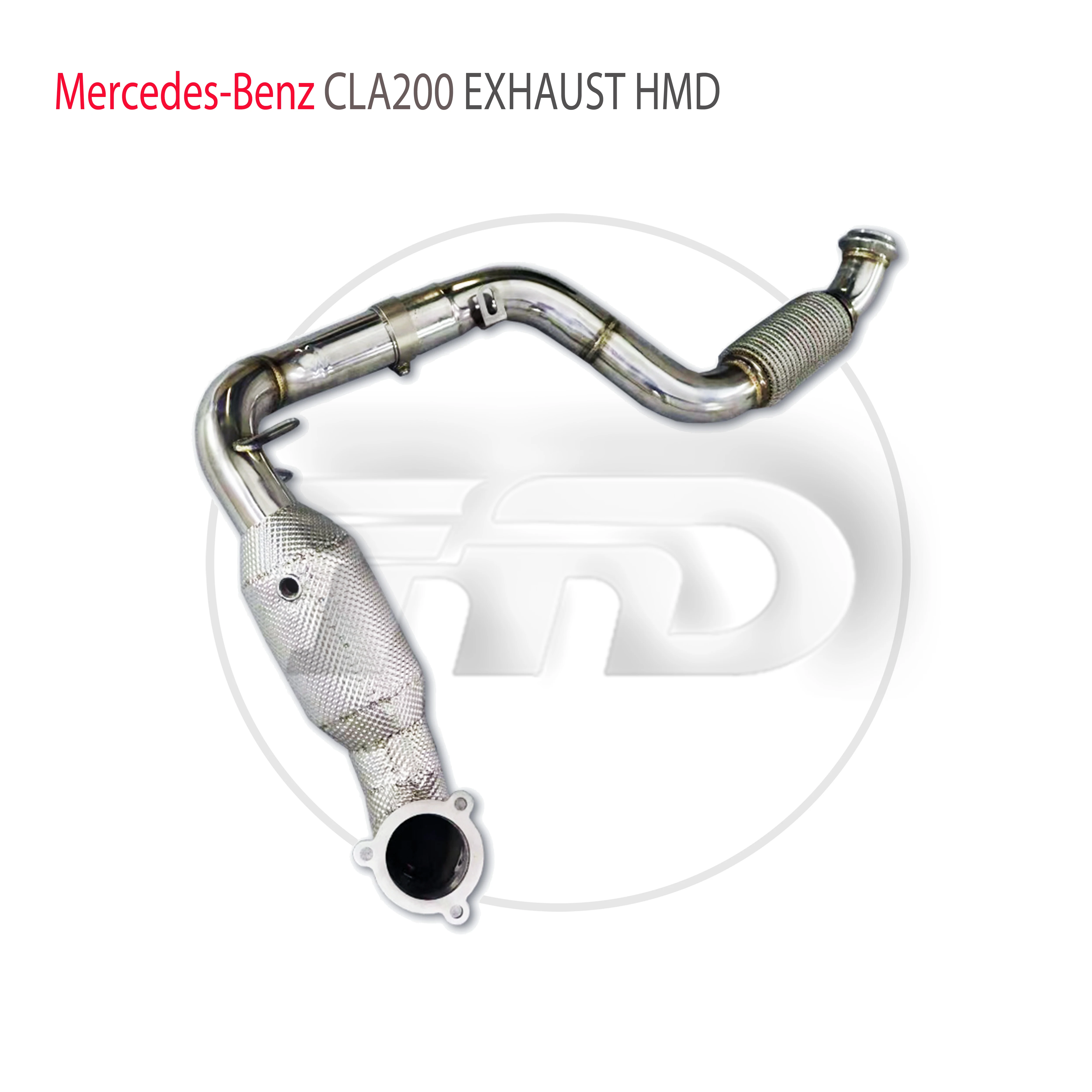 Автомобильные Аксессуары HMD Выхлопная Система Высокопроизводительная Водосточная Труба для Mercedes Benz CLA200 CLA220 CLA250 CLA260 Передняя Труба