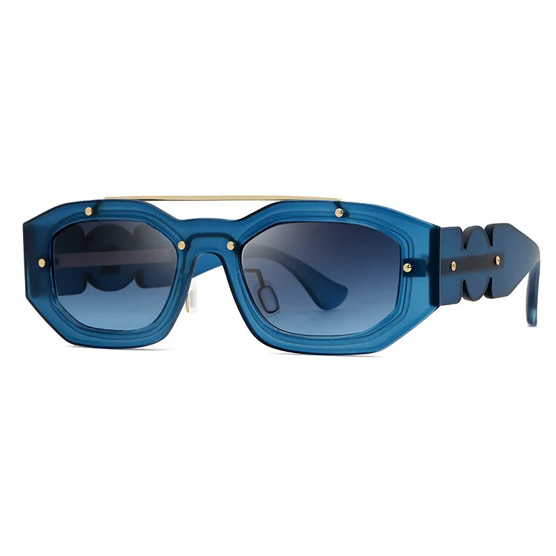 Классические Уникальные солнцезащитные очки, женская мода, женские Брендовые дизайнерские Винтажные Квадратные солнцезащитные очки Oculos De Sol