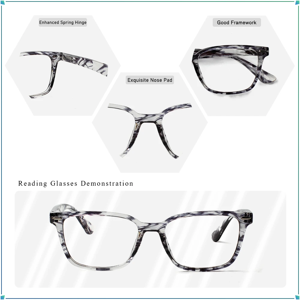 Очки для чтения в винтажной прямоугольной оправе CLASAGA, женские очки с пружинным шарниром, Очки для чтения Для мужчин и женщин