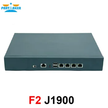 Partaker F2 Intel Celeron J1900 настольный компьютер с 4 локальными сетями аппаратный брандмауэр pfsense сетевая безопасность с 4 ГБ оперативной памяти 64 ГБ SSD