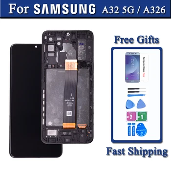 Дисплей Для Samsung Galaxy A32 5G A326 ЖК-дисплей с Сенсорным экраном, Дигитайзер Для A326B A326B SM-A326BR A326BR A326U Замена