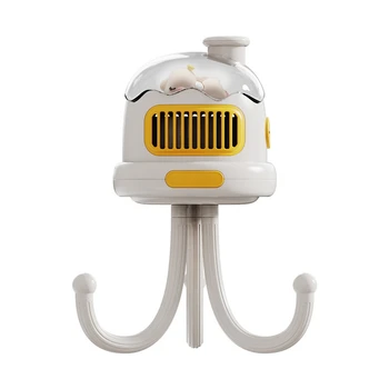 Портативный Вентилятор для коляски USB Перезаряжаемый Бесшумный Детский Ручной Вентилятор Без Лопастей С Клипсой на открытом Воздухе