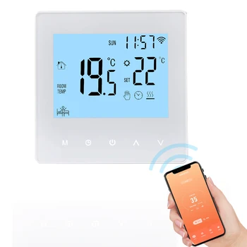 Умный WiFi термостат 3A цифровой программируемый ЖК-дисплей Регулятор температуры теплого пола для нагрева воды