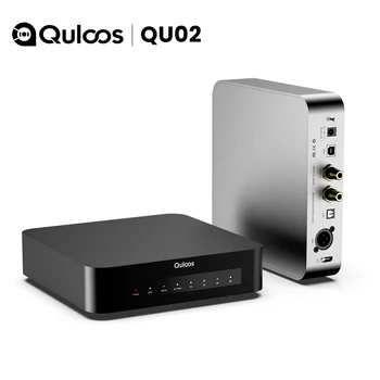Quloos QU02 USB Мост USB Цифровой аудиоинтерфейс к SPDIF AES/EBU I2S Поддержка DSD512
