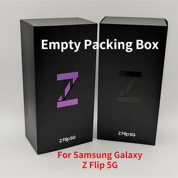 Samsung Galaxy Z Flip 5G Телефон Пустая Упаковочная коробка Аксессуары наушники Великобритания/США/ЕС Зарядное устройство мощностью 25 Вт черного/Фиолетового цвета Пустая коробка Всего Нового