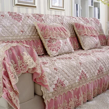 Розовый Роскошный Королевский Секционный диван из хлопка и льна, подушка для дивана в гостиной, наволочка, продается поштучно, 1 шт. (не полный комплект) h8