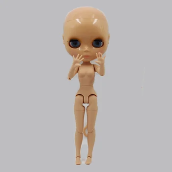 кукла blyth с обнаженным телом без волос, заводская кукла с загорелой кожей