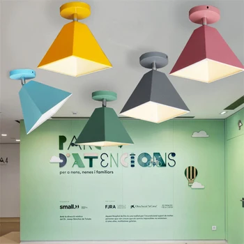 Потолочный светильник Macaron Nordic Современный светильник LED Потолочные светильники для гостиной Украшения дома Прохода Спальни Кухни