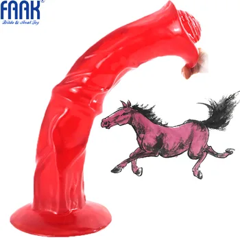 Животное Лошадь Длиной 13,8 дюйма, Огромный Фаллоимитатор, Реалистичная Присоска, Большой Пенис, Большой Фаллоимитатор Xxxl, Женские секс-игрушки для женщин