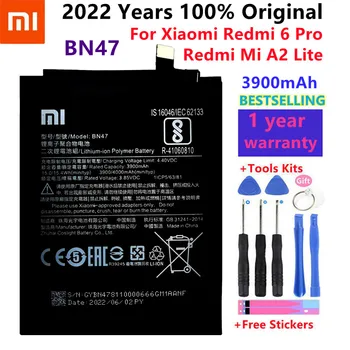 2022 Года Оригинальный 4000 мАч BN47 Сменный Аккумулятор Для Xiaomi Redmi 6 Pro/Mi A2 Lite Аккумуляторы для мобильных телефонов
