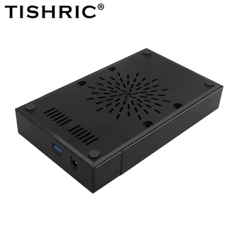 Чехол для жесткого диска TISHRIC SATA-USB 3.0 3,5-дюймовый внешний корпус жесткого диска Коробка для внешнего твердотельного жесткого диска Чехол для жесткого диска