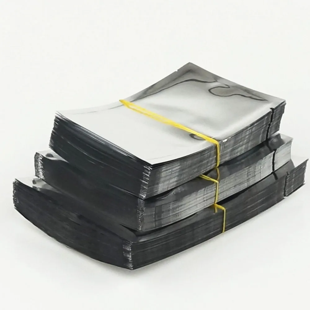 100 шт. серебристых пакетов из алюминиевой фольги / Термосвариваемый Плоский пакет из алюминизированного пластика для пищевых продуктов, Пудра, Маска для лица, Упаковка-сумка