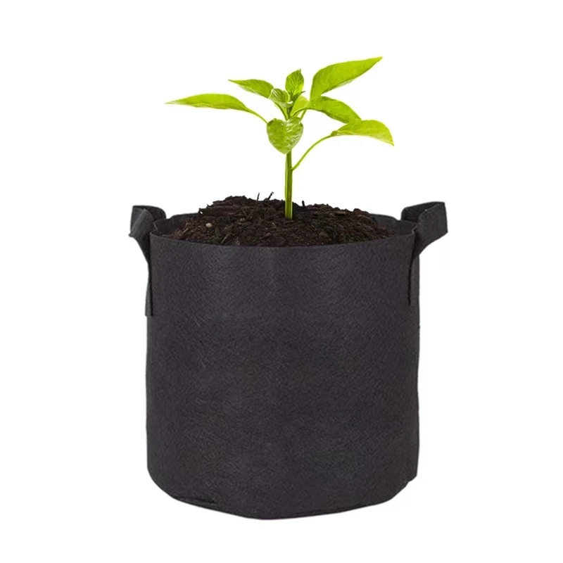 5 шт. посадочный мешок из картофельной ткани горшок для выращивания рассады овощей Садовые инструменты 1-15 галлонов Экологичный мешок для выращивания Черный/серый