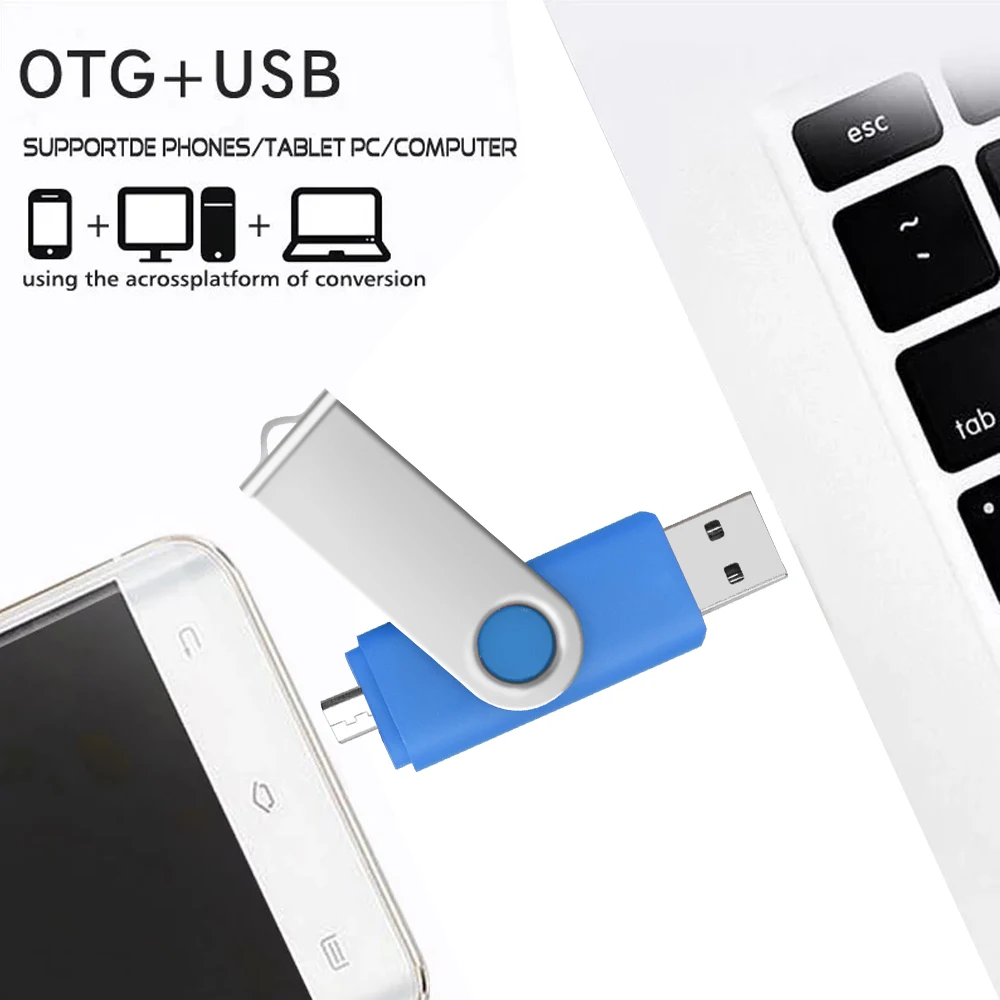 OTG 3 В 1 Металлический флэш-накопитель USB 3,0 Высокоскоростной Флеш-накопитель 16 ГБ 32 ГБ 64 ГБ 128 ГБ 256 ГБ Флешка Cle USB Memory Stick для Подарка
