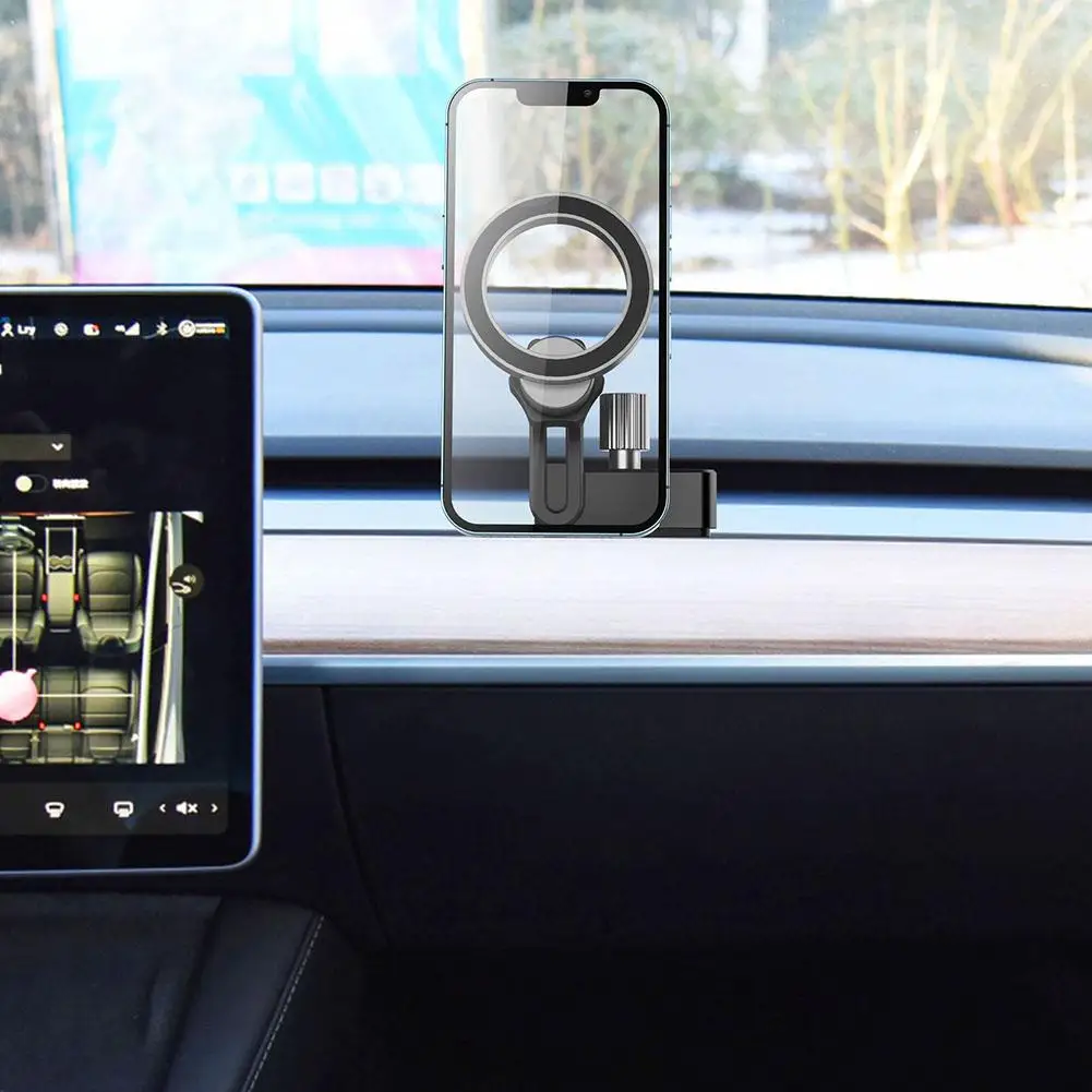 Автомобильный держатель для мобильного телефона Tesla Model 3 Y, кронштейн на солнечной энергии, крепление для выхода воздуха, Универсальная подставка для GPS, Аксессуары 2023