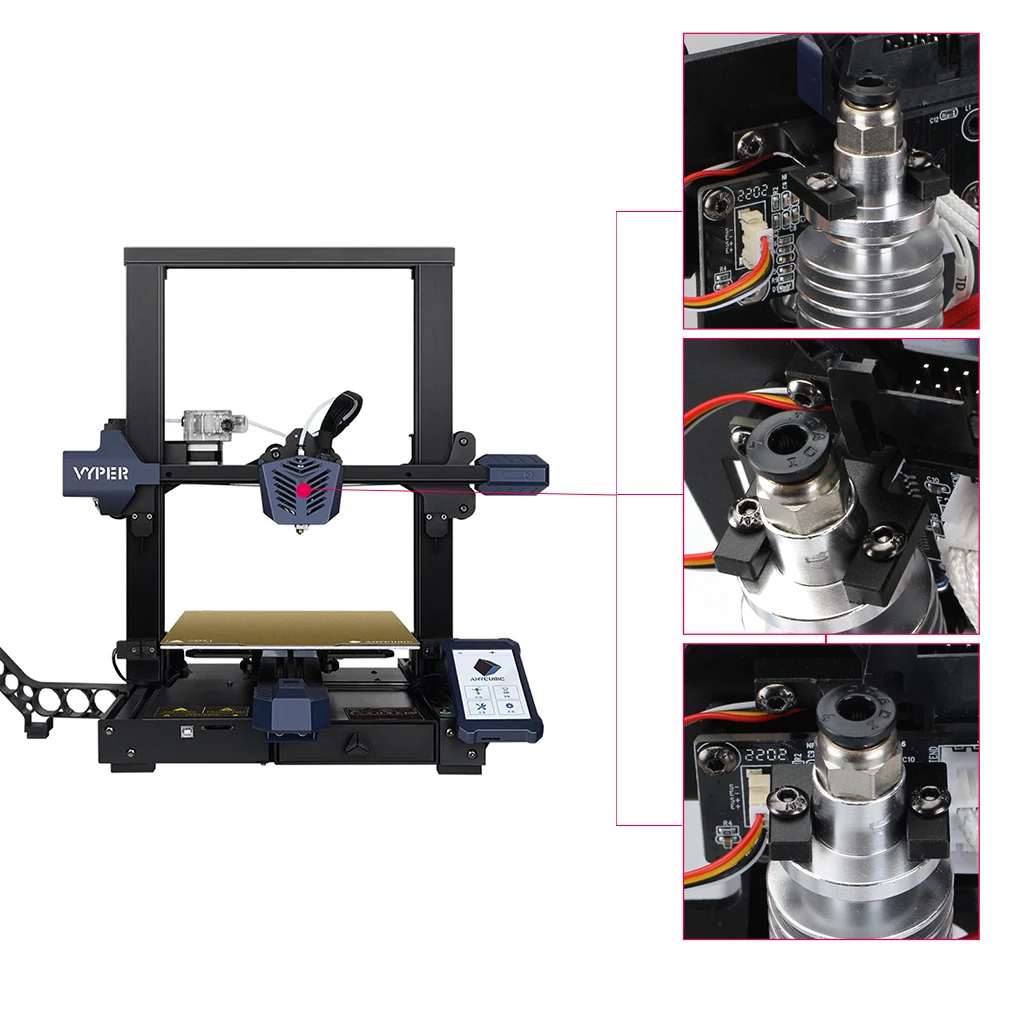 Аксессуары для 3D-принтера Для Экструдера Vyper-b, Vyper-c, Vyper-d, Монтажный Блок с горячим Концом, Датчик Автоматического Выравнивания