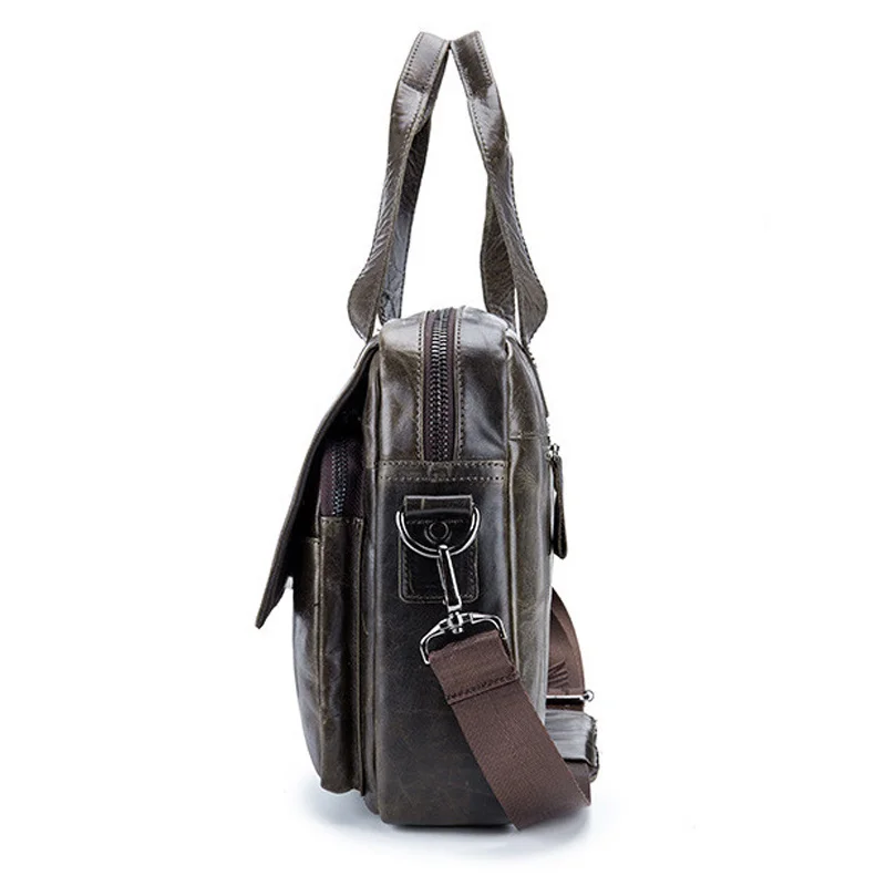 Брендовый мужской портфель из натуральной кожи, сумка-мессенджер, деловые сумки для ноутбуков, сумки на плечо для документов, винтажная сумка для компьютера