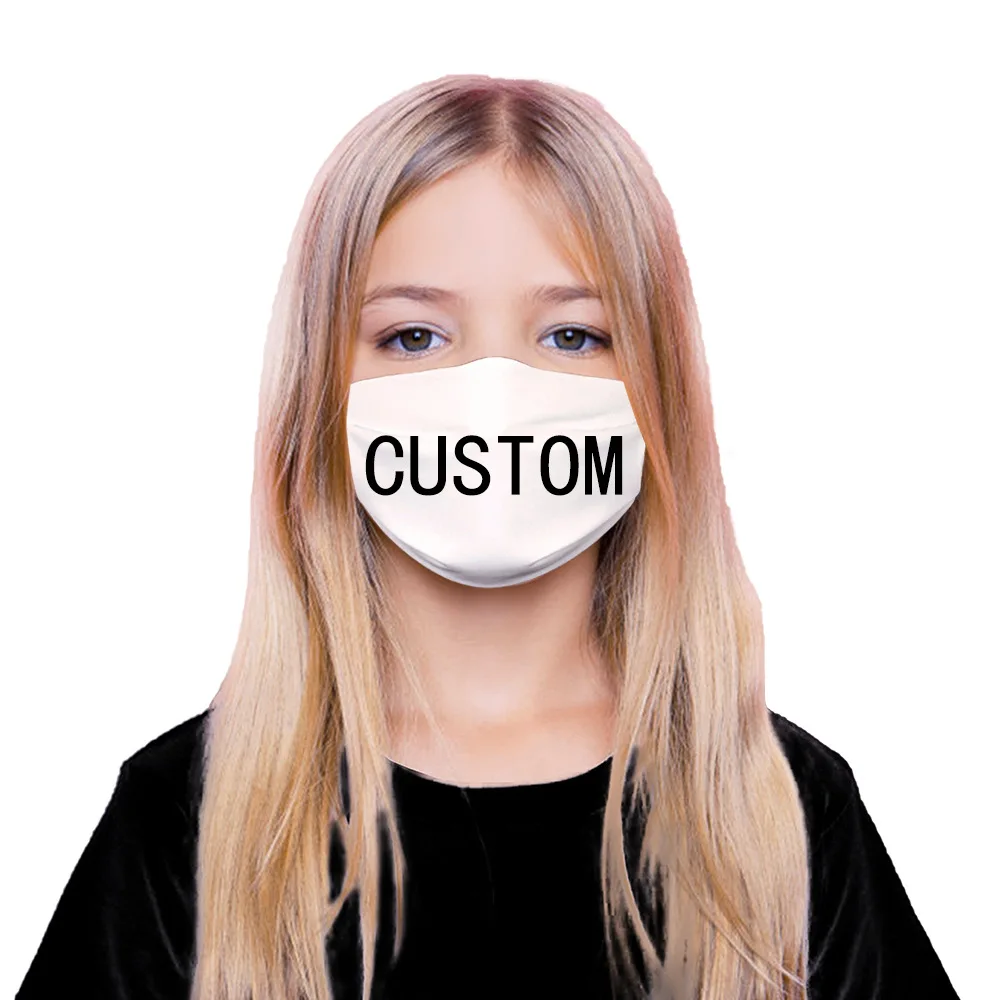 Изготовленная на заказ маска для лица для взрослых Детей, Моющаяся Регулируемая Тканевая Маска для рта с изображением логотипа Аниме, Маска для лица, Многоразовая маска без фильтра