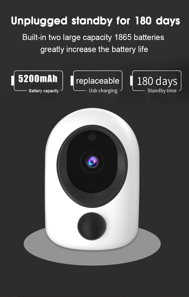 Интеллектуальная IP-камера 5G WiFi 1080P Ночного видения Беспроводной детский монитор безопасности Водонепроницаемая камера видеонаблюдения