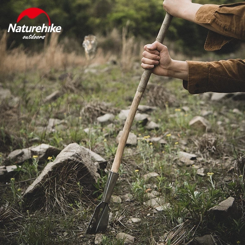 Лопата для кемпинга Naturehike, для пеших прогулок, для копания, Ручная лопата инженера из нержавеющей стали, Многофункциональный садовый инструмент