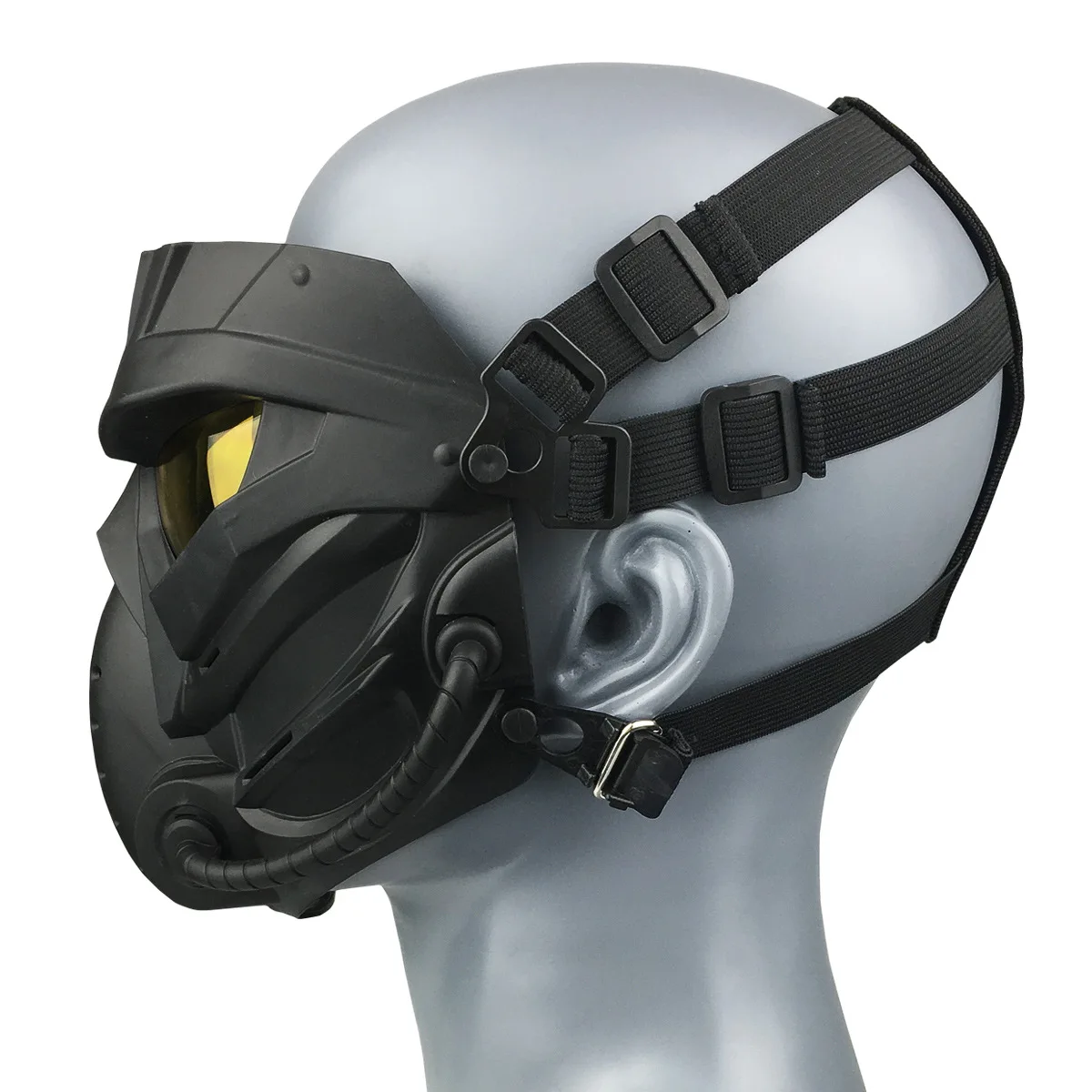 Маска для Хэллоуина, защитная маска для верховой езды на открытом воздухе, полевое снаряжение реального человека, полнолицевая тактическая модель маски