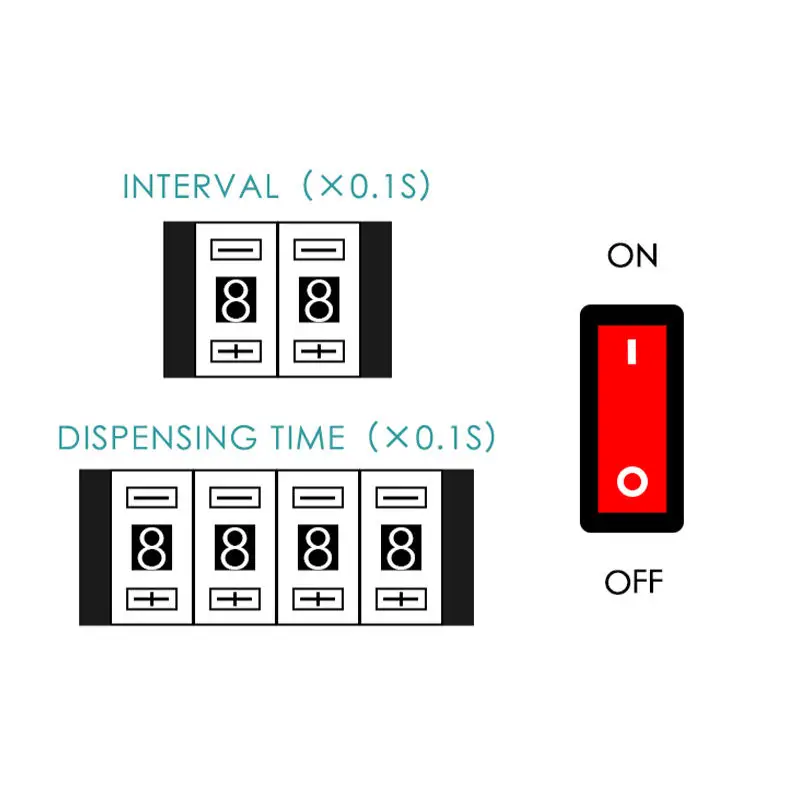 Точный дозирующий контроллер Quick 982B, применимый к различным материалам, Дозатор клея 982B