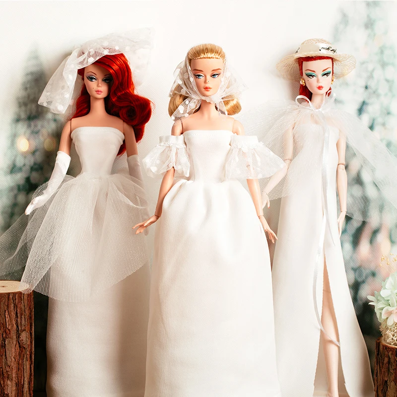 Элегантное 30-сантиметровое кукольное платье для Барби, одежда для свадебной вечеринки, платья для кукол 1/6 BJD, аксессуары для кукол Барби, игрушки