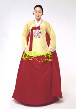 Женский Ханбок Корейский оригинальный Импортный Тканевый Свадебный Ханбок Dae Jang Geum Hanbok Palace Hanbok